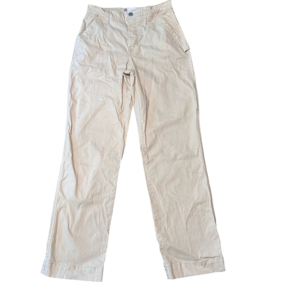 RSQ Jeans Tilly's Carpenter Pants Beige Cargo Size 27 Stretch Pockets Utility